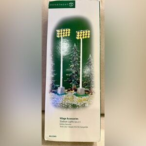 Department 56 Snow Village Stadium Lights (Set of 2) – New in Box